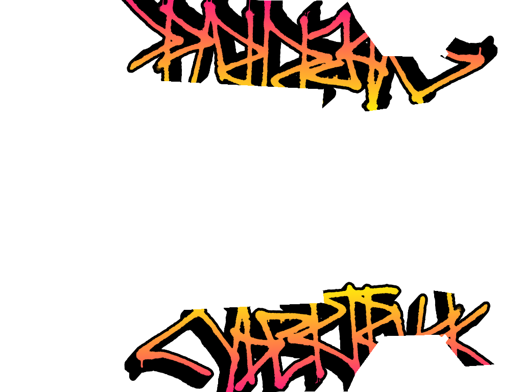 Graffiti orange — Cybertruck